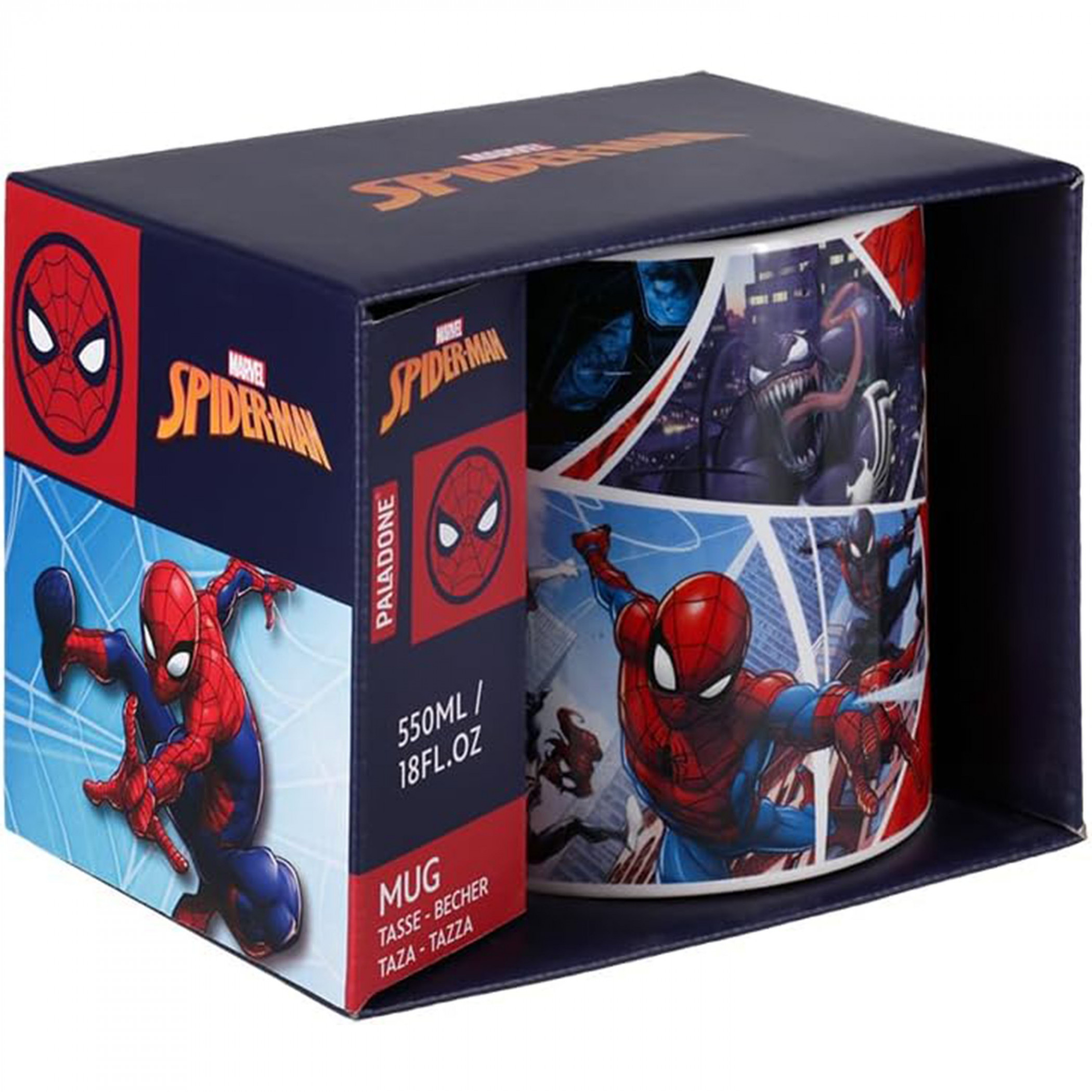 Spider-Man Fractured Web XL 18 oz Ceramic Mug